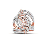 Ivana Jewels Ring Rose Gold / 14KT Openwork Diamond Statement Ring