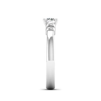 Ivana Jewels Ring Sparkling Round Brilliant Diamond Solitaire Ring