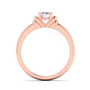 Ivana Jewels Ring Sparkling Round Brilliant Diamond Solitaire Ring