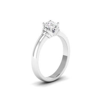Ivana Jewels Ring Sparkling Round Brilliant Diamond Solitaire Ring