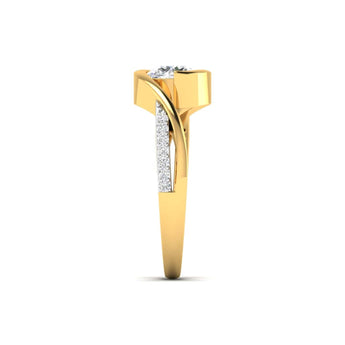 Ivana Jewels Ring Unique Swirl Diamond Ring