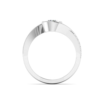 Ivana Jewels Ring Unique Swirl Diamond Ring