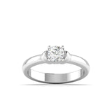 Ivana Jewels Ring White Gold / 14KT Sparkling Round Brilliant Diamond Solitaire Ring