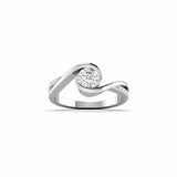 Ivana Jewels Ring White Gold / 14KT Unique Swirl Diamond Ring