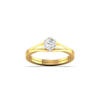 Ivana Jewels Ring Yellow Gold / 14KT Classic Diamond Solitaire Ring