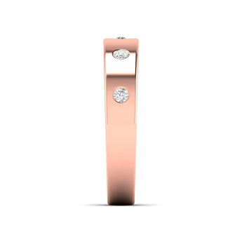 Ivana Jewels Rings 0.21 Ct Dainty Diamond Gold Band