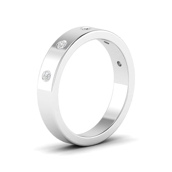 Ivana Jewels Rings 0.21 Ct Dainty Diamond Gold Band