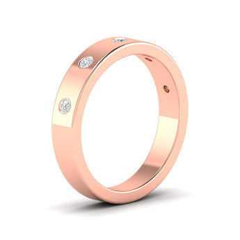 Ivana Jewels Rings 0.21 Ct Dainty Diamond Gold Band