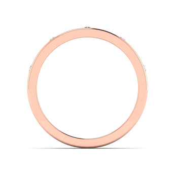 Ivana Jewels Rings 0.21 Ct Dainty Diamond Gold Band