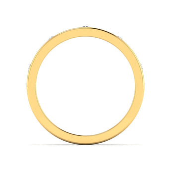 Ivana Jewels Rings 0.21 Ct Dainty Diamond Gold Band
