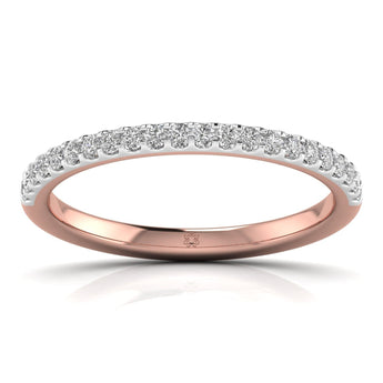 Ivana Jewels Rings 0.26 Carat Round Diamonds Band Ring