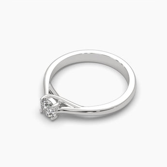 Ivana Jewels Rings 0.44 Carat Round Cut Diamond Ring