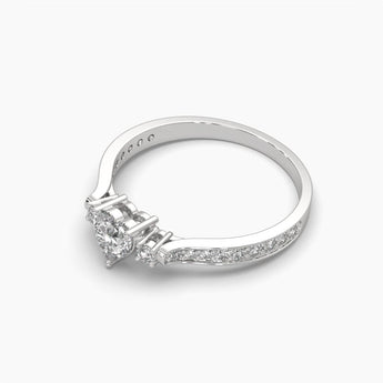Ivana Jewels Rings 0.50 Carat Heart Charm Diamond Ring