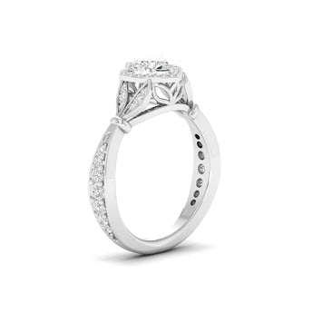 Ivana Jewels Rings 0.56ct Round & Heart Diamond Halo Ring