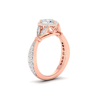 Ivana Jewels Rings 0.56ct Round & Heart Diamond Halo Ring