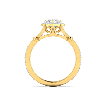 Ivana Jewels Rings 0.56ct Round & Heart Diamond Halo Ring