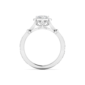 Ivana Jewels Rings 0.56ct Round & Heart Diamond Halo Ring