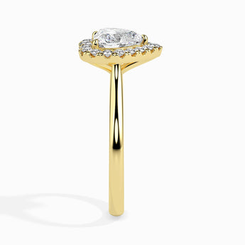 Ivana Jewels Rings 1.2 Carat Centre Solitaire Heart Shape Diamond Halo Engagement Ring