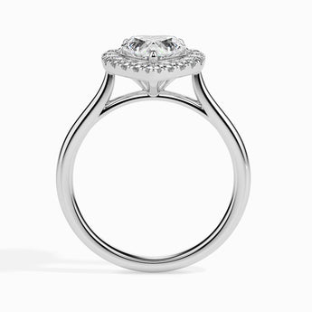 Ivana Jewels Rings 1.2 Carat Centre Solitaire Heart Shape Diamond Halo Engagement Ring