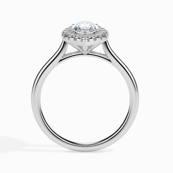 Ivana Jewels Rings 1.2 Carat Solitaire Marquise Diamond Halo Ring