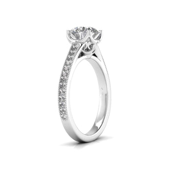 Ivana Jewels Rings 1.50 Carat Solitaire Round Diamond Elegant Orla Engagement Ring