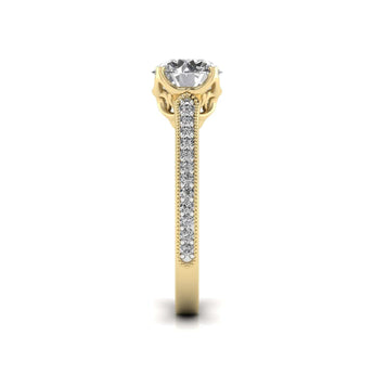 Ivana Jewels Rings 1.50 Carat Solitaire Round Diamond Elegant Orla Engagement Ring