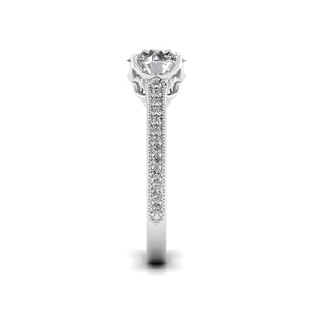 Ivana Jewels Rings 1.50 Carat Solitaire Round Diamond Elegant Orla Engagement Ring