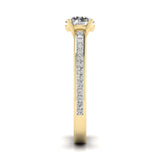 Ivana Jewels Rings 1 carat Solitaire Round Diamond Vintage Solitaire Ring