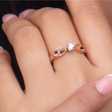 Ivana Jewels Rings 14KT Centre Round Diamond Essence Ring