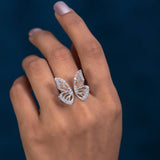 Ivana Jewels Rings 14KT Diamond Butterfly Ring