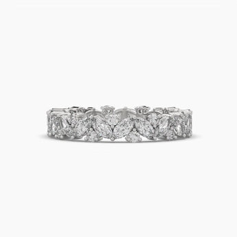 Ivana Jewels Rings 2.2 Carat Marquise Diamonds Band Ring
