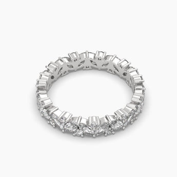 Ivana Jewels Rings 2.2 Carat Marquise Diamonds Band Ring