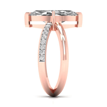 Ivana Jewels Rings 2.5 Carat Marquise Diamond Solitaire Ring