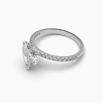Ivana Jewels Rings 2 Carat Pear Elegance Diamond Ring