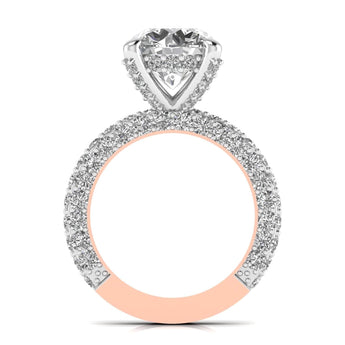 Ivana Jewels Rings 3.5 Carat Solitaire Diamond Channel Setting Ring