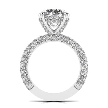 Ivana Jewels Rings 3.5 Carat Solitaire Diamond Channel Setting Ring