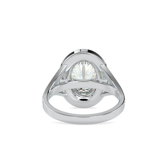 Ivana Jewels Rings 3 Carat Oval Lab Grown Diamond Engagement Ring