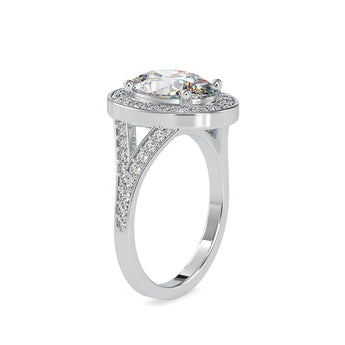 Ivana Jewels Rings 3 Carat Oval Lab Grown Diamond Engagement Ring