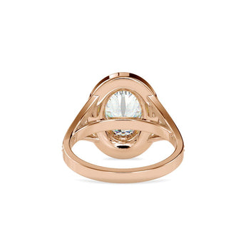 Ivana Jewels Rings 3 Carat Oval Lab Grown Diamond Engagement Ring