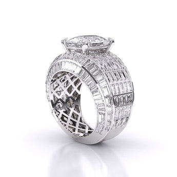 Ivana Jewels Rings 6.02 Centre Solitaire Fashionable Solitaire Cushion Ring