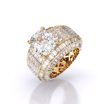 Ivana Jewels Rings 6.02 Centre Solitaire Fashionable Solitaire Cushion Ring