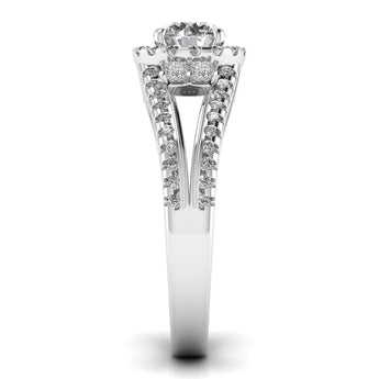Ivana Jewels Rings 70 Pointer Solitaire Lab Grown Diamond Split Ring