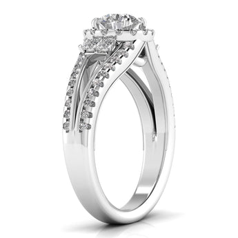 Ivana Jewels Rings 70 Pointer Solitaire Lab Grown Diamond Split Ring
