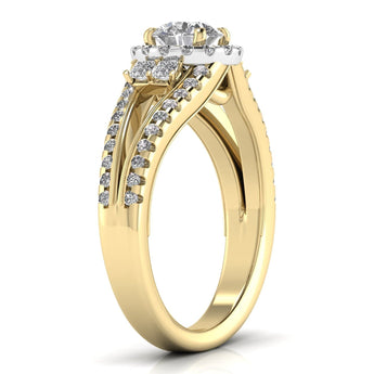 Ivana Jewels Rings 70 Pointer Solitaire Lab Grown Diamond Split Ring