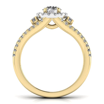 Ivana Jewels Rings 70 Pointer Solitaire Lab Grown Diamond Split Ring