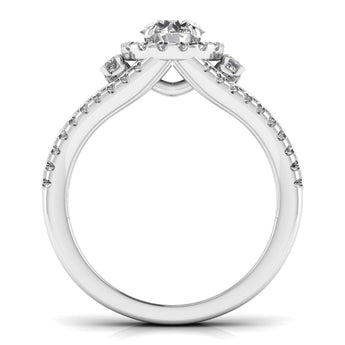 Ivana Jewels Rings 70 Pointer Solitaire Lab Grown Diamond Split Ring