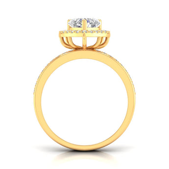 Ivana Jewels Rings Adore 1 Carat Centre Heart Diamond Ring
