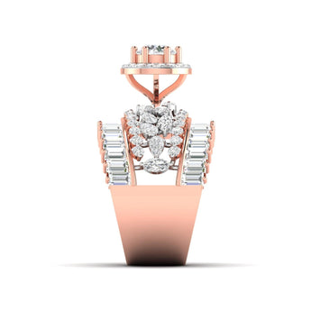 Ivana Jewels Rings Baguette and Round Diamond Ring