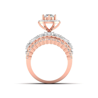 Ivana Jewels Rings Baguette and Round Diamond Ring