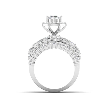 Ivana Jewels Rings Baguette and Round Diamond Ring